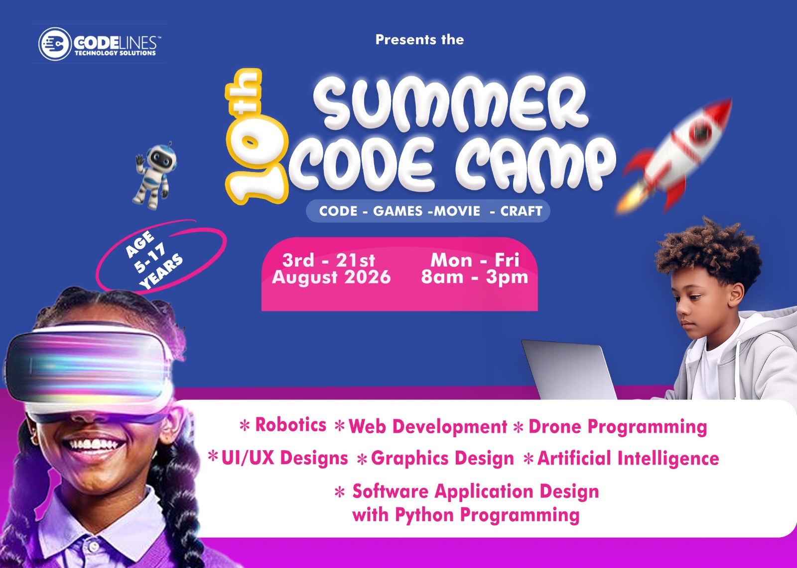Students Learning at Codelines Technology Solution
